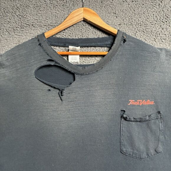 VTG Sun Faded Distressed Worn Burnout T Shirt 3XL Thrashed Gradient Sleeveless - Picture 1 of 12